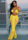 Women's Spring and Summer Halter Neck Open Waist Mesh Drawstring See-Through Hollow Ribbon Jumpsuit