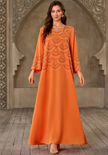 Arabic Dubai Moslin fashion trendy loose chic dress