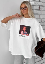 cotton Casual cartoon summer loose trend fashion short-sleeved T-shirt for women