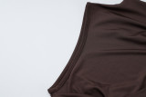 Women's Spring Summer fashion slim pleated ribbon Bodycon irregular sleeveless dress