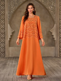 Arabic Dubai Moslin fashion trendy loose chic dress