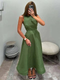 Women Solid Sexy Maxi Dress