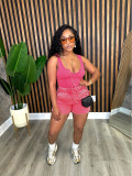 Women Sexy Top and Shorts Two-piece Set