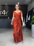 Women Halter Neck Backless Slit Maxi Dress