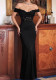 Women spring Summer Off Shoulder Lace Patchwork Evening Dress
