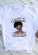 Women Round Neck Short Sleeve Flower Letter Print Summer T-shirt