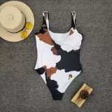 Women One-piece Print Bikini Two Pieces