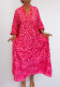 Plus Size Women Career Print Dress