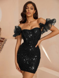 Women Dress Party Sexy Sequin Dress