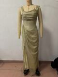 Women Spring Summer Slit Party Dress