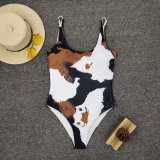Women One-piece Print Bikini Two Pieces
