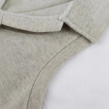 Women Summer Sleeveless Turndown Collar Top and Cargo Shorts Two-piece Set