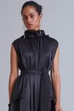 Plus Size African Women French Ruffle Edge Elegant Dress