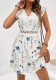 Women Casual printed v-neck lace Stretchy lace dress