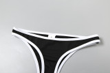 Women Summer Sexy Color Block Bikini Two Pieces