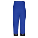 Women's Trousers Lace Capri Pants Plus Size Elastic Waist Tight Pants
