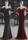 Summer Formal Sequin Patch Strap Mermaid Evening Dress