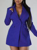 Women Fashion V-neck Long-sleeved Jumpsuit