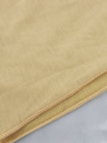 Women Summer Solid Sleeveless Round Neck Stretchy Dress