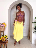 Chain Strap Accessories Sexy Halter Neck Beading