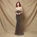 Summer Formal Sequin Sweetheart Mermaid Evening Dress