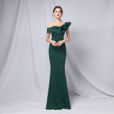 Summer Formal Off-Shoulder Long Mermaid Evening Dress