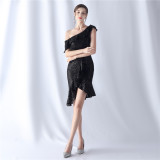 Summer Occasional Sequin Fishtail Cocktail Dress