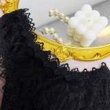 Plus Size Women Black Diamond Lace Patchwork Lace Sexy Bodysuit