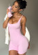 Sports yoga Butt Lift Jumpsuit Sleeveless Quick Dry Ribbed Tight Fitting fitness one-piece yoga clothes