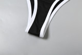 Women Summer Sexy Color Block Bikini Two Pieces