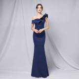 Summer Formal Off-Shoulder Long Mermaid Evening Dress