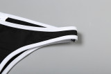 Women Summer Sexy Color Block Bikini Two Pieces