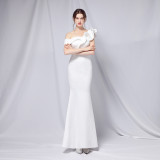 Summer Formal Off-Shoulder Long Mermaid Evening Dress