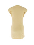 Women Summer Solid Sleeveless Round Neck Stretchy Dress
