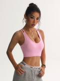 Seamless Sports Yoga Clothes for Women Cross Tank Yoga Bra