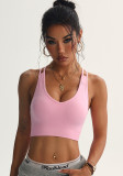 Seamless Sports Yoga Clothes for Women Cross Tank Yoga Bra