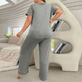 Spring Summer style printed home clothes Casual comfortable pajamas for women