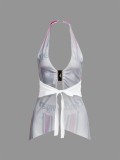 Women Sexy Print Halter Neck Top