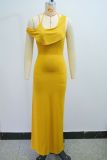 Women Summer Sexy Sleeveless Halter Neck Bodycon Dress