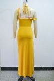 Women Summer Sexy Sleeveless Halter Neck Bodycon Dress