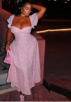 Women Strapless sexy Backless Solid Dress Women Strapless sexy Backless Solid Dress