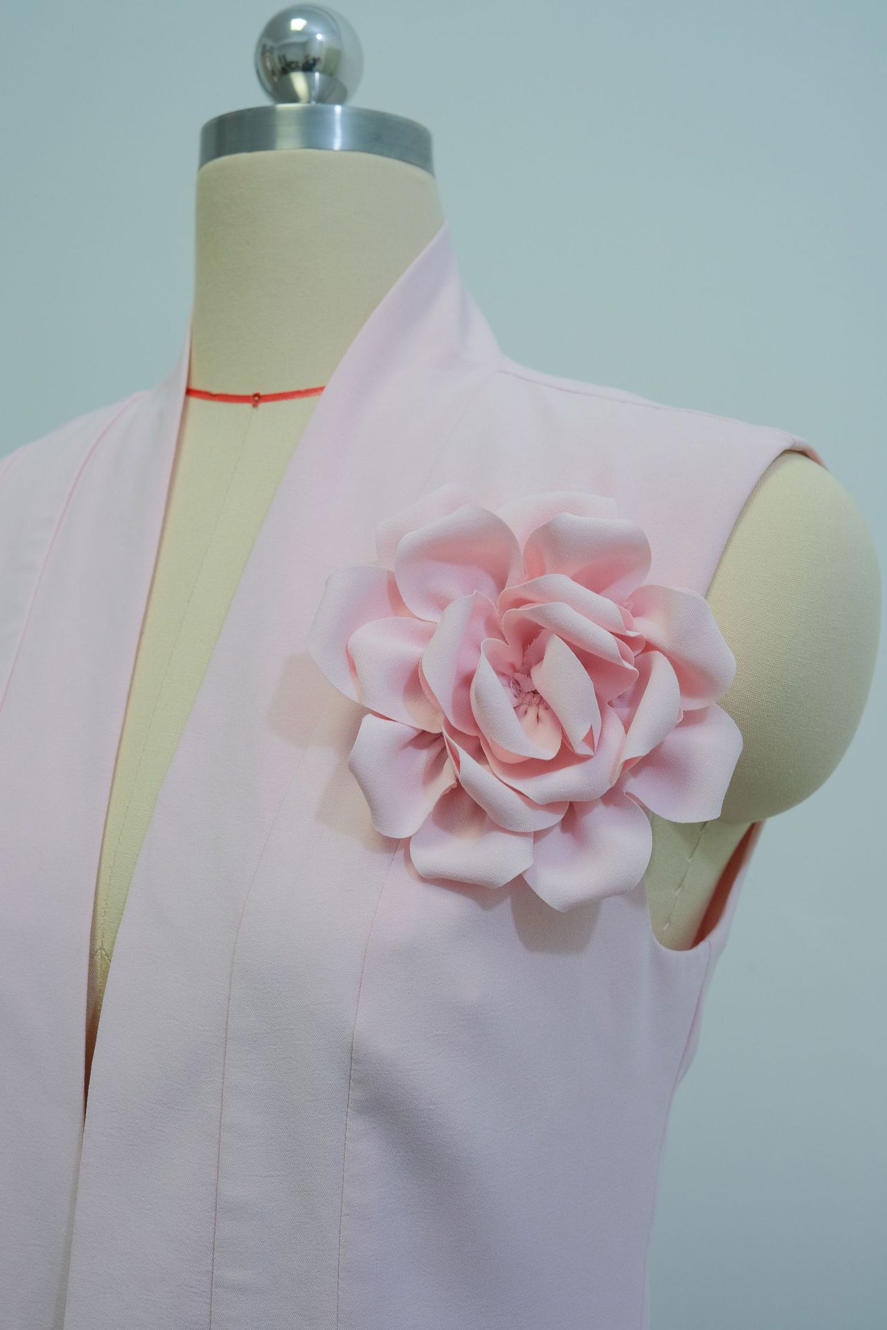 Women Spring V-neck Sleeveless Flower Top Trousers Two-piece Set