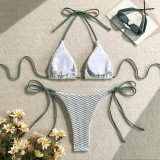 Knitting Hollow Sexy Two-Piece Bikini Swimsuit