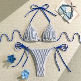 Knitting Hollow Sexy Two-Piece Bikini Swimsuit