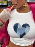 Summer Y2K Street Hip-Hop Rock Style Slim Sexy Crop Short-Sleeved T-Shirt