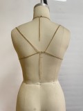 Women Tassel Sexy Colorful Bead Strapless Body Chain