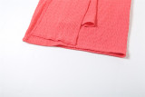 Women Summer Sexy Strapless Top and Long Skirt Two-Piece Set
