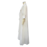 Women's Casual Chiffon Long Shirt Sun Protection Jacket