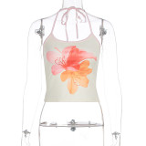 Women Summer Sexy Printed Strapless Top