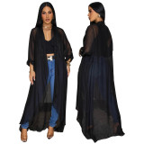 Women's Casual Chiffon Long Shirt Sun Protection Jacket